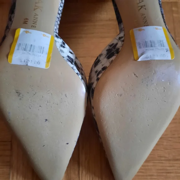 Anne Klein Snakeskin (Python) High Heel Pumps - Picture 9 of 11